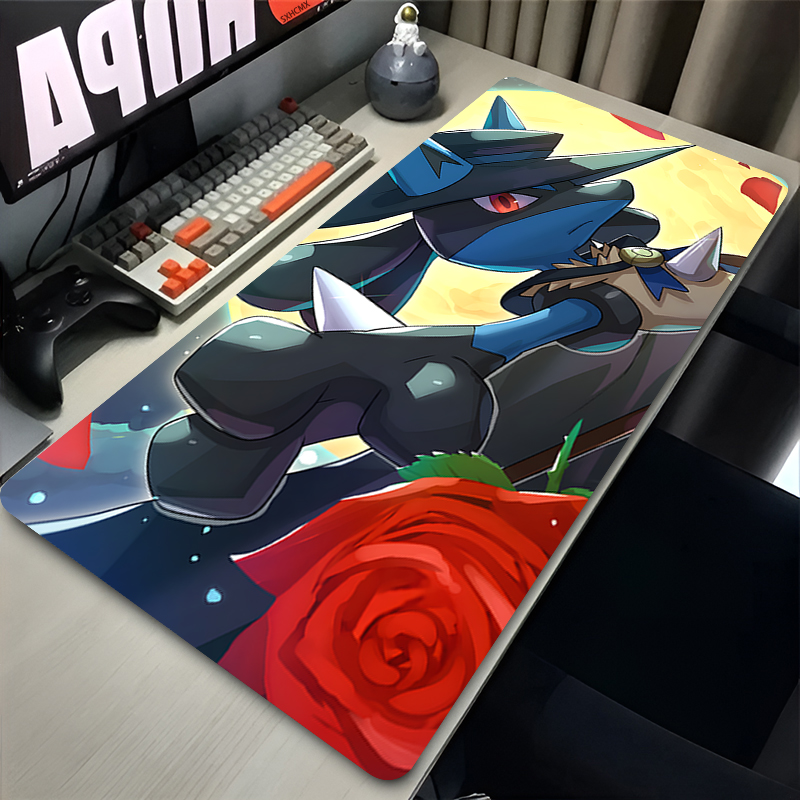 마우스 패드 멋진 애니메이션 P-포켓몬 루카리오 마우스 - Laptop Accessories Computer 리뷰 및 가격