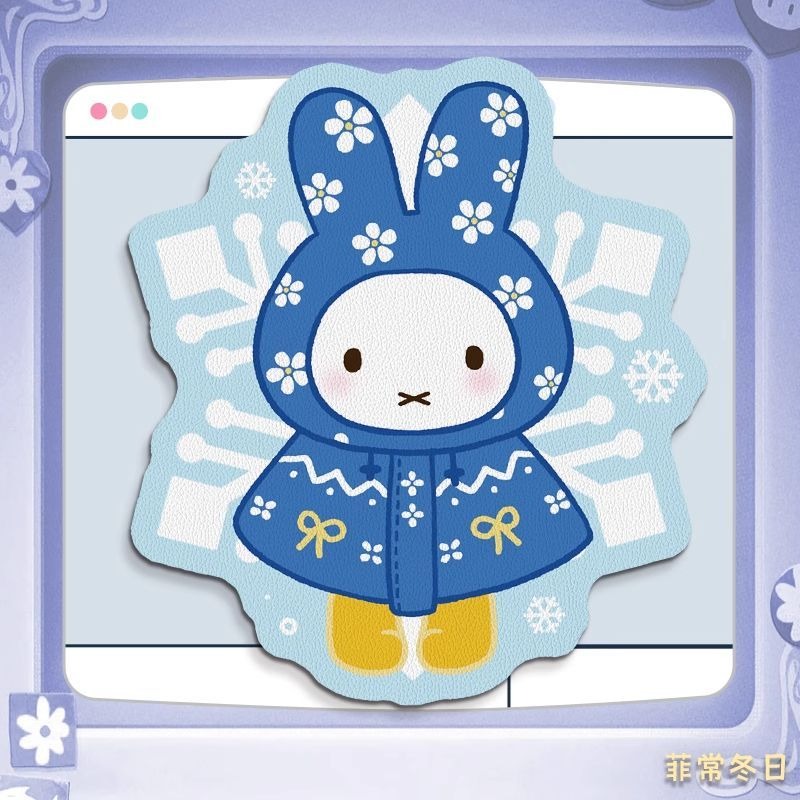 애니메이션 미피 가죽 마우스 패드, 손목 받침대 포함, - Laptop Accessories Computer 리뷰 및 가격