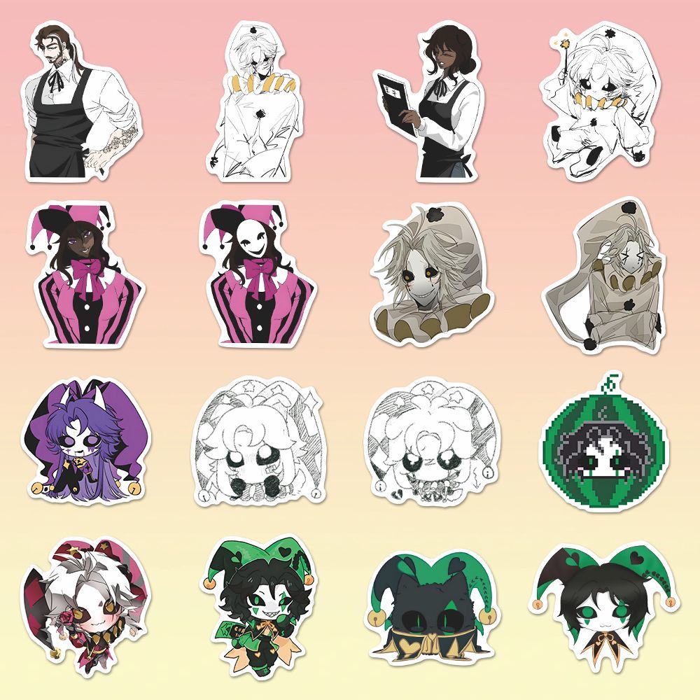 73PCS 프리크 서커스 피에로 애니메이션 스티커 만화 - Laptop Original Accessories 리뷰 및 가격