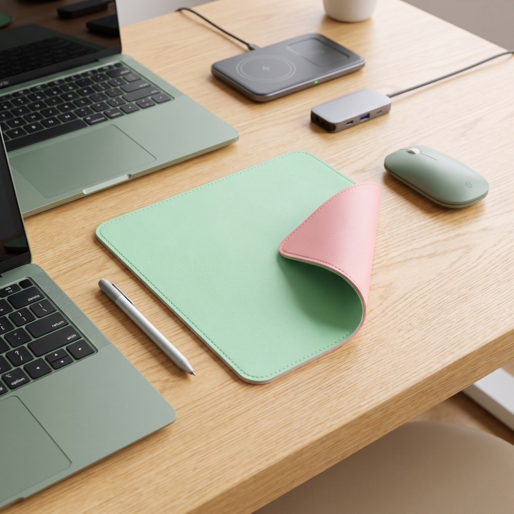 앞뒤 색상이 어울리는 가죽 마우스 패드, 미끄럼 방지  - Laptop Accessories Writing Pad 리뷰 및 가격