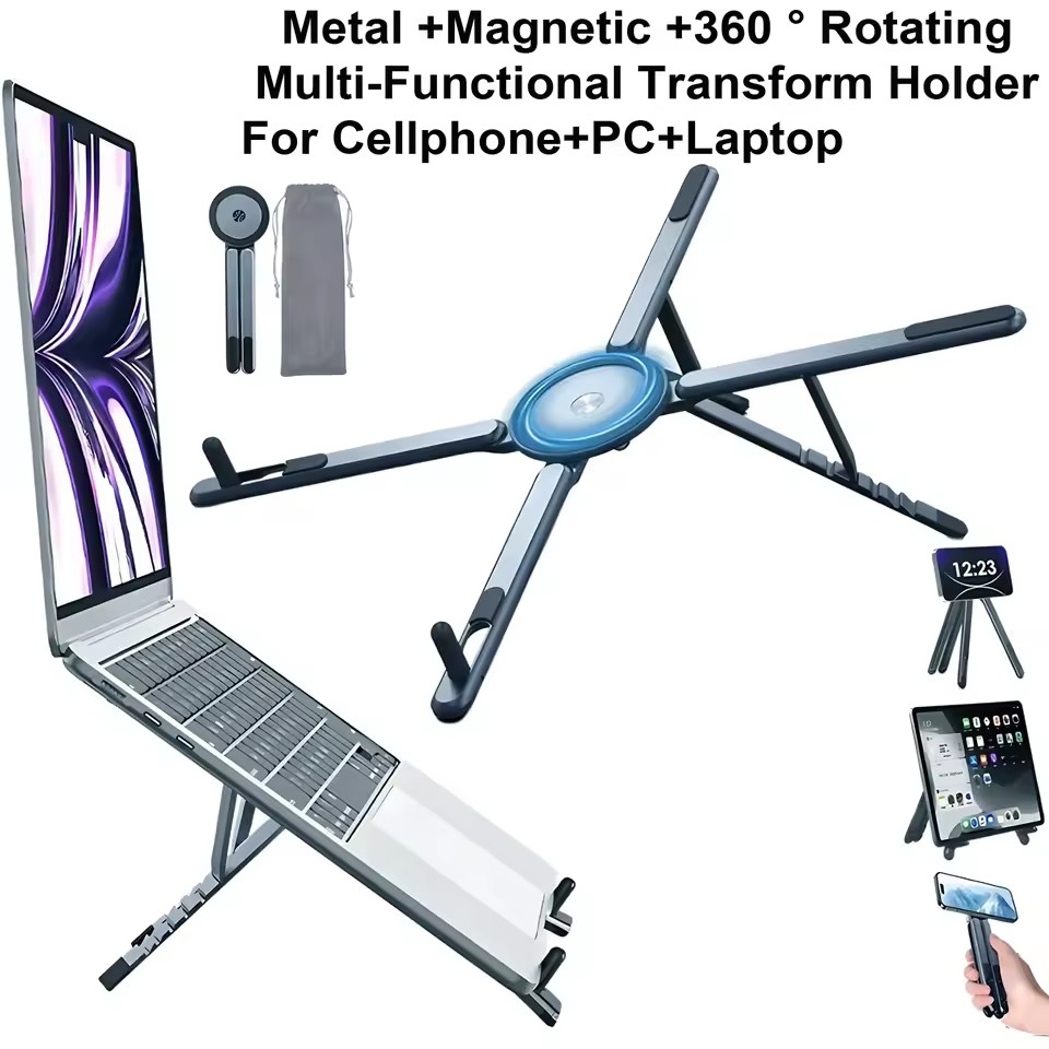 휴대용 자석식 폰 홀더 & 셀카봉 3-in-1 접이식  - Laptop Ergonomic Accessories 리뷰 및 가격