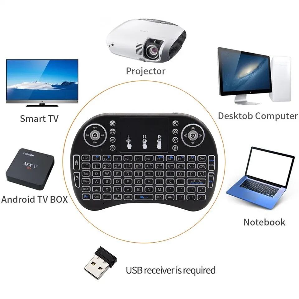 미니 무선 키보드 2.4GHz 백라이트 없음 마우스 터 - Laptop Accessories Computer 리뷰 및 가격