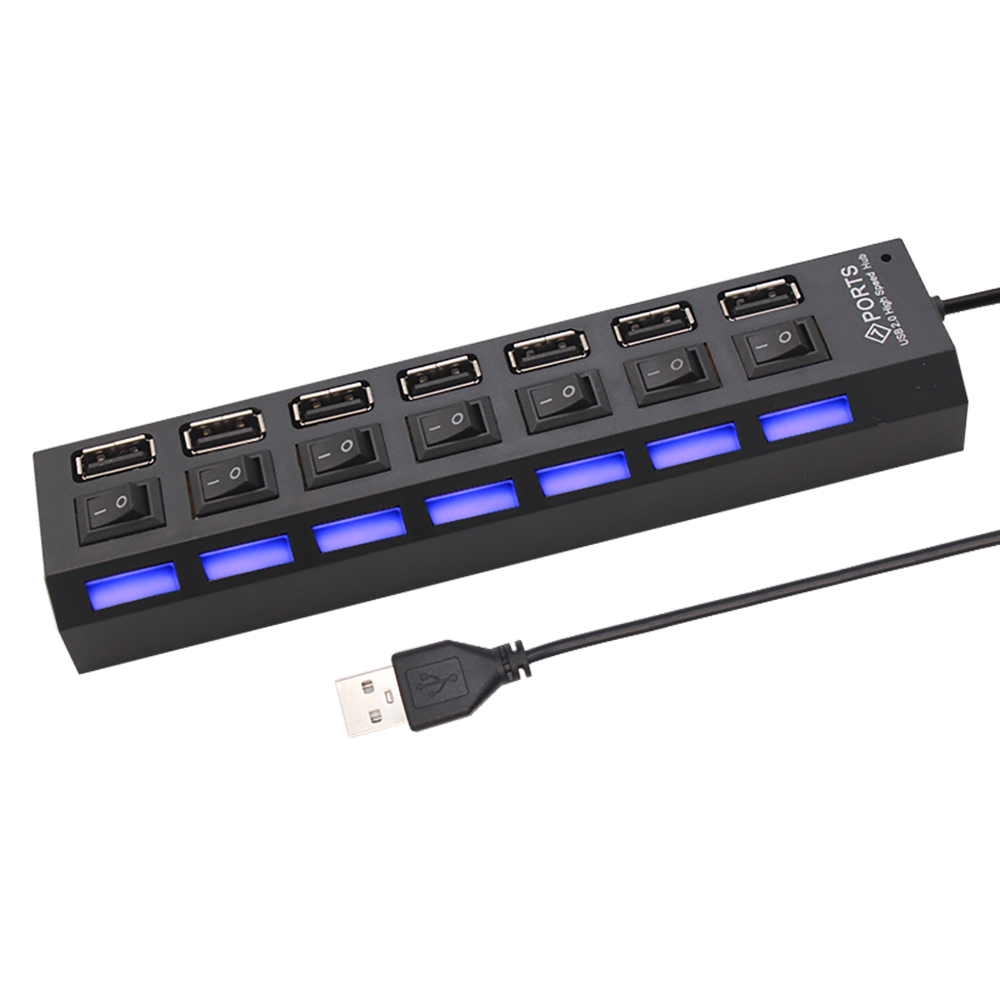 노트북 컴퓨터 액세서리용 7 포트 USB 2.0 허브  - Laptop Accessories Computer 리뷰 및 가격
